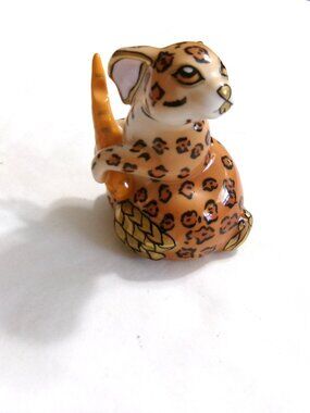Vintage Lynn Chase Leopard Bunny Jungle Camp